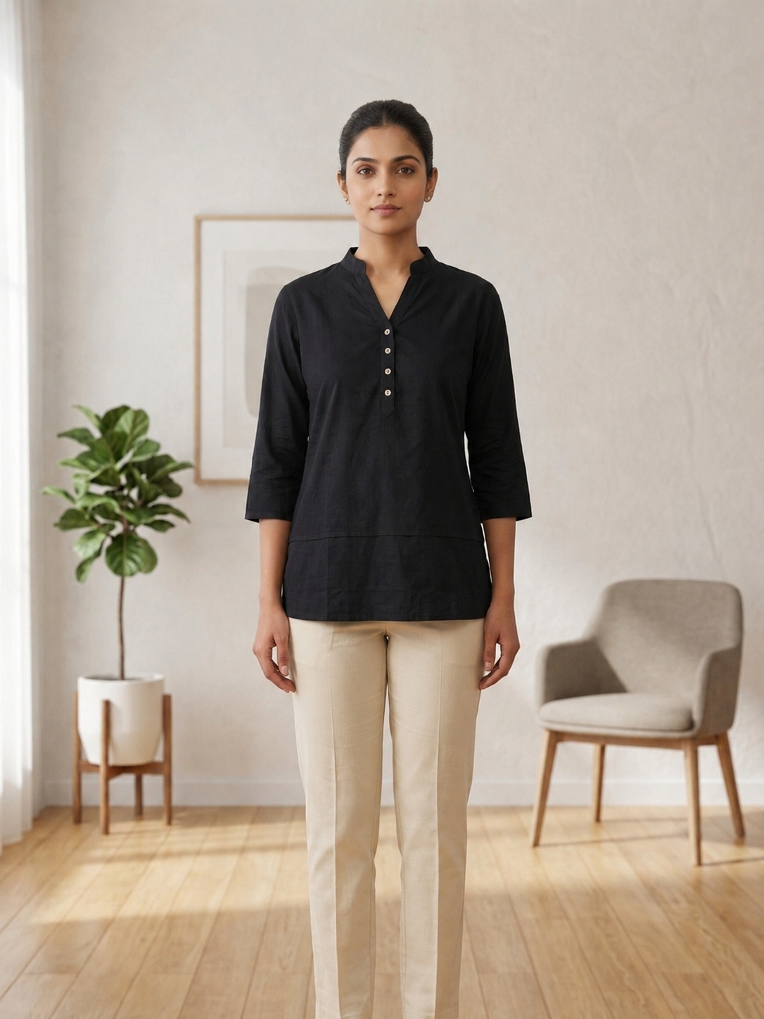 Women's Rayon Short Kurti | Casual Ethnic Tunic Top for Daily Wear